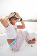 Load image into Gallery viewer, Spottail Flower Crop Top