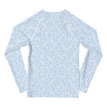 Load image into Gallery viewer, Kids Blue Skies Oystuary Rash Guard