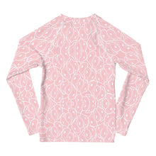 Load image into Gallery viewer, Kids Pink Oystary Rash Guard