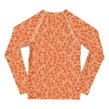 Load image into Gallery viewer, Kids Safety Orange Oystuary Rash Guard