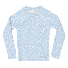 Load image into Gallery viewer, Kids Blue Skies Oystuary Rash Guard