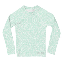 Load image into Gallery viewer, Kids Mint Oystuary Rash Guard