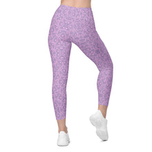 Load image into Gallery viewer, Pink + Purple Oystuary Leggings with pockets