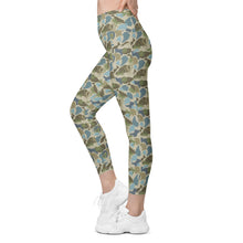 Load image into Gallery viewer, Lowco Camo (Blue) Leggings with pockets