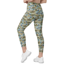 Load image into Gallery viewer, Lowco Camo (Blue) Leggings with pockets