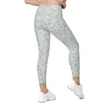 Load image into Gallery viewer, Oystuary Leggings(Blue) with pockets