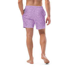 Load image into Gallery viewer, Pink+Purple Oystuary swim trunks
