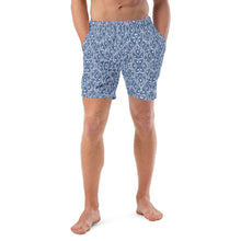 Load image into Gallery viewer, Stormy Skies Oystuary swim trunks