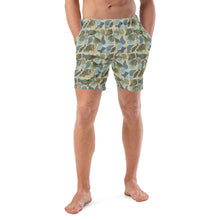 Load image into Gallery viewer, Blue Lowco Camo swim trunks
