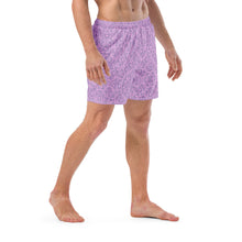 Load image into Gallery viewer, Pink+Purple Oystuary swim trunks