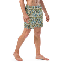 Load image into Gallery viewer, Blue Lowco Camo swim trunks