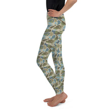 Load image into Gallery viewer, Youth Lowco Camo Leggings (Blue)