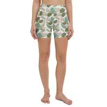Load image into Gallery viewer, Drippy Red Aloha Yoga Shorts
