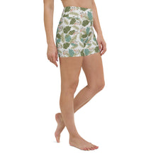 Load image into Gallery viewer, Drippy Red Aloha Yoga Shorts
