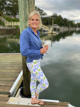 Load image into Gallery viewer, Blue Crab Leggings with pockets

