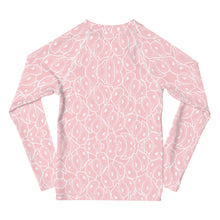 Load image into Gallery viewer, Kids Pink Oystary Rash Guard
