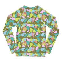 Load image into Gallery viewer, Kids Neon Lowco Camo Rash Guard

