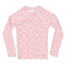 Load image into Gallery viewer, Kids Pink Oystary Rash Guard
