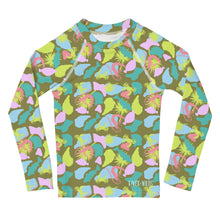 Load image into Gallery viewer, Kids Neon Lowco Camo Rash Guard
