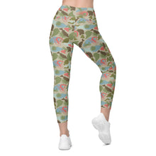 Load image into Gallery viewer, Lowco Camo (Coral) Leggings with pockets
