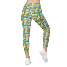 Load image into Gallery viewer, Lowco Camo (Neon) Leggings with pockets
