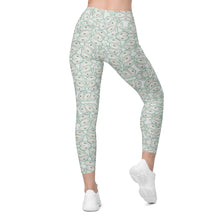 Load image into Gallery viewer, Oystuary Leggings (Aqua) with pockets
