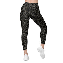 Load image into Gallery viewer, Oystuary Leggings (Black) with pockets
