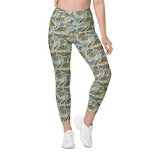 Load image into Gallery viewer, Lowco Camo (Blue) Leggings with pockets
