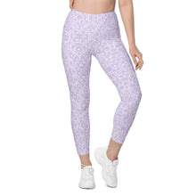 Load image into Gallery viewer, Lavender Oystuary Leggings with pockets
