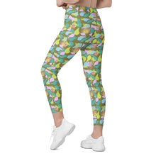 Load image into Gallery viewer, Lowco Camo (Neon) Leggings with pockets
