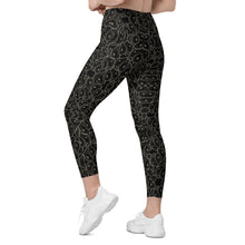Load image into Gallery viewer, Oystuary Leggings (Black) with pockets
