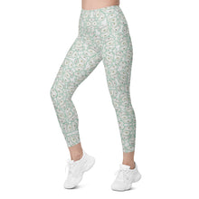 Load image into Gallery viewer, Oystuary Leggings (Aqua) with pockets
