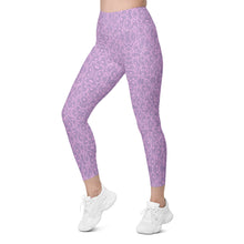 Load image into Gallery viewer, Pink + Purple Oystuary Leggings with pockets
