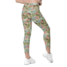 Load image into Gallery viewer, Lowco Camo (Coral) Leggings with pockets
