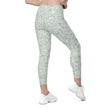 Load image into Gallery viewer, Oystuary Leggings (Aqua) with pockets
