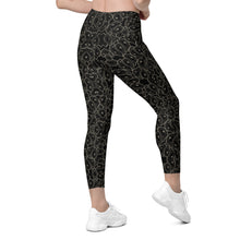 Load image into Gallery viewer, Oystuary Leggings (Black) with pockets
