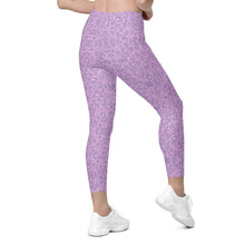 Load image into Gallery viewer, Pink + Purple Oystuary Leggings with pockets

