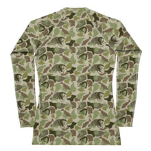 Load image into Gallery viewer, Women&#39;s OG Lowco Camo Rash Guard
