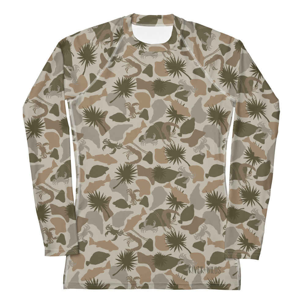 Women's Lowco Camo Spring Spartina Rash Guard