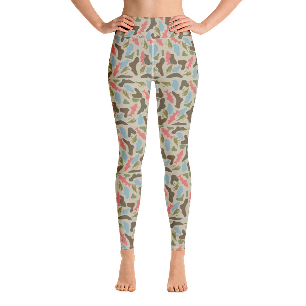 Fly Girl Camo Leggings (Coral)