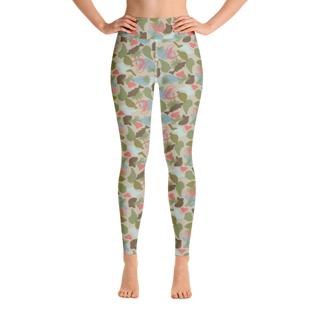 Lowco Camo Leggings (Coral)