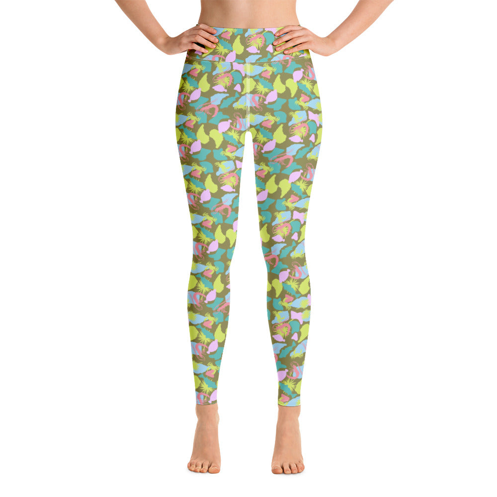 Lowco Camo Neon Leggings