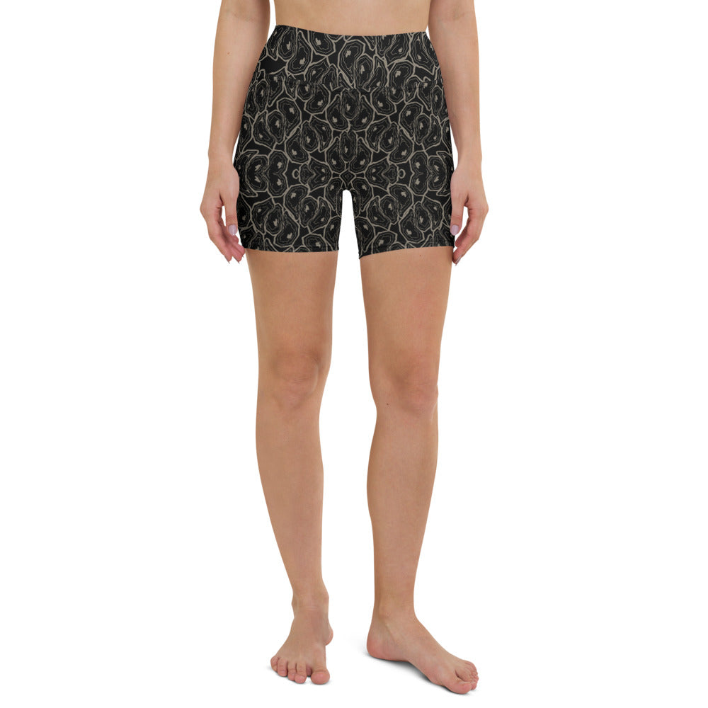 Oystuary Yoga Shorts (Pluff Mud Black)