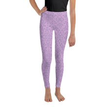 Load image into Gallery viewer, Youth Pink + Purple Oystuary Leggings
