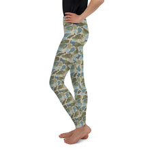 Load image into Gallery viewer, Youth Lowco Camo Leggings (Blue)
